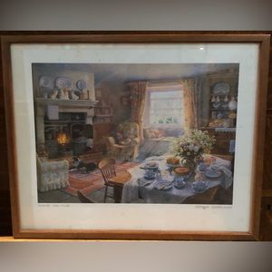 Stephen Darbishire  Sunday Tea - Time framed Print Vintage